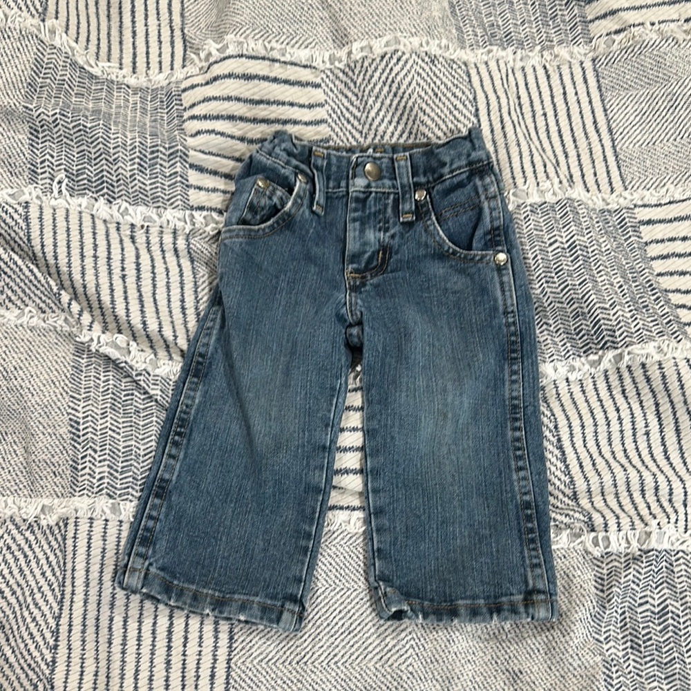 Wrangler Retro Relaxed Straight Kids Blue Denim Jeans